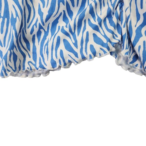 DVF Target Sea Twig Blue and White Tube Top Camisole Blouse Tank Size 2X  NWT - Picture 4 of 7